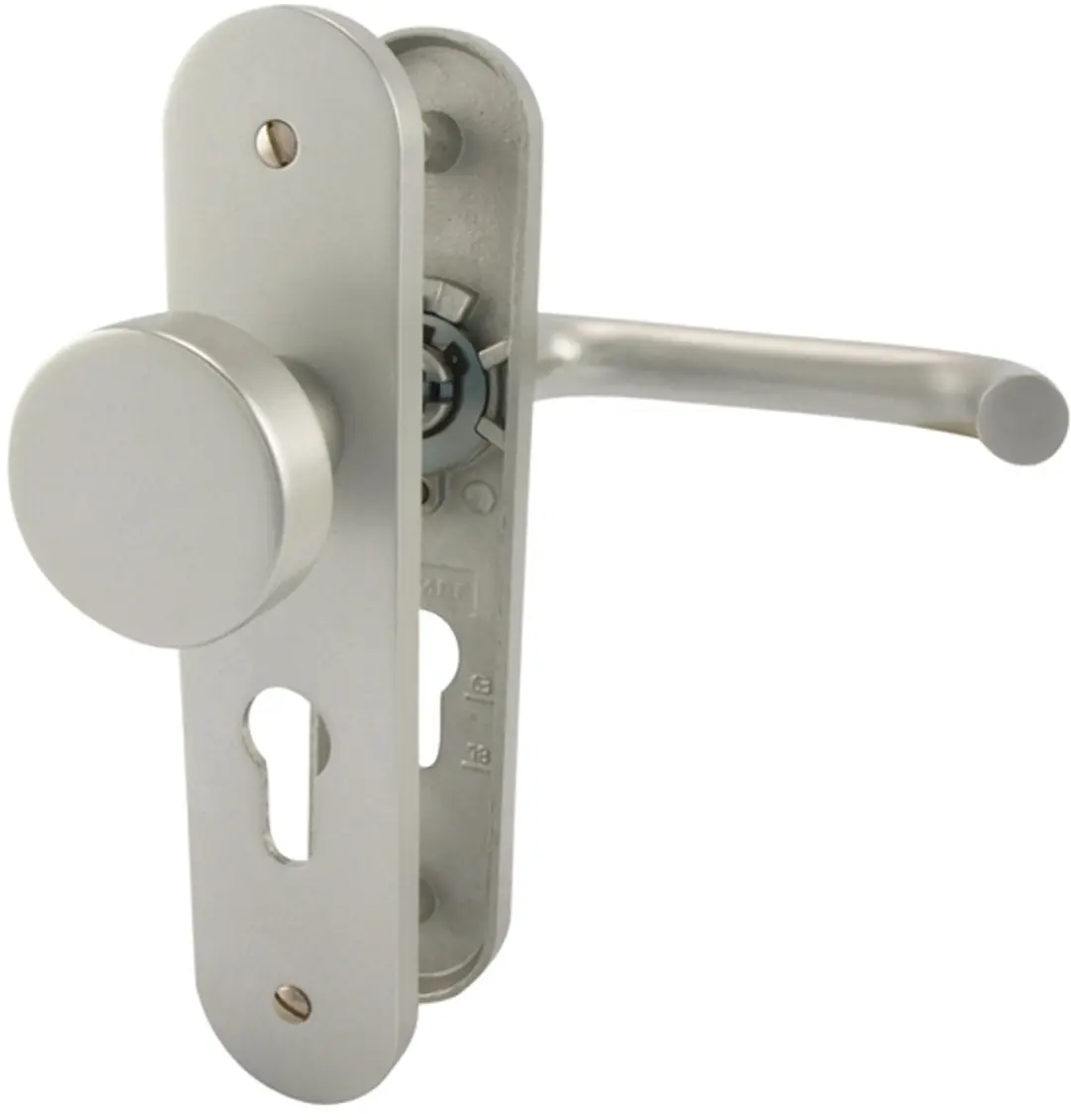 Nemef Kruk/Knop Schild Aluminium 3253 FP Rechtswijzend PC55