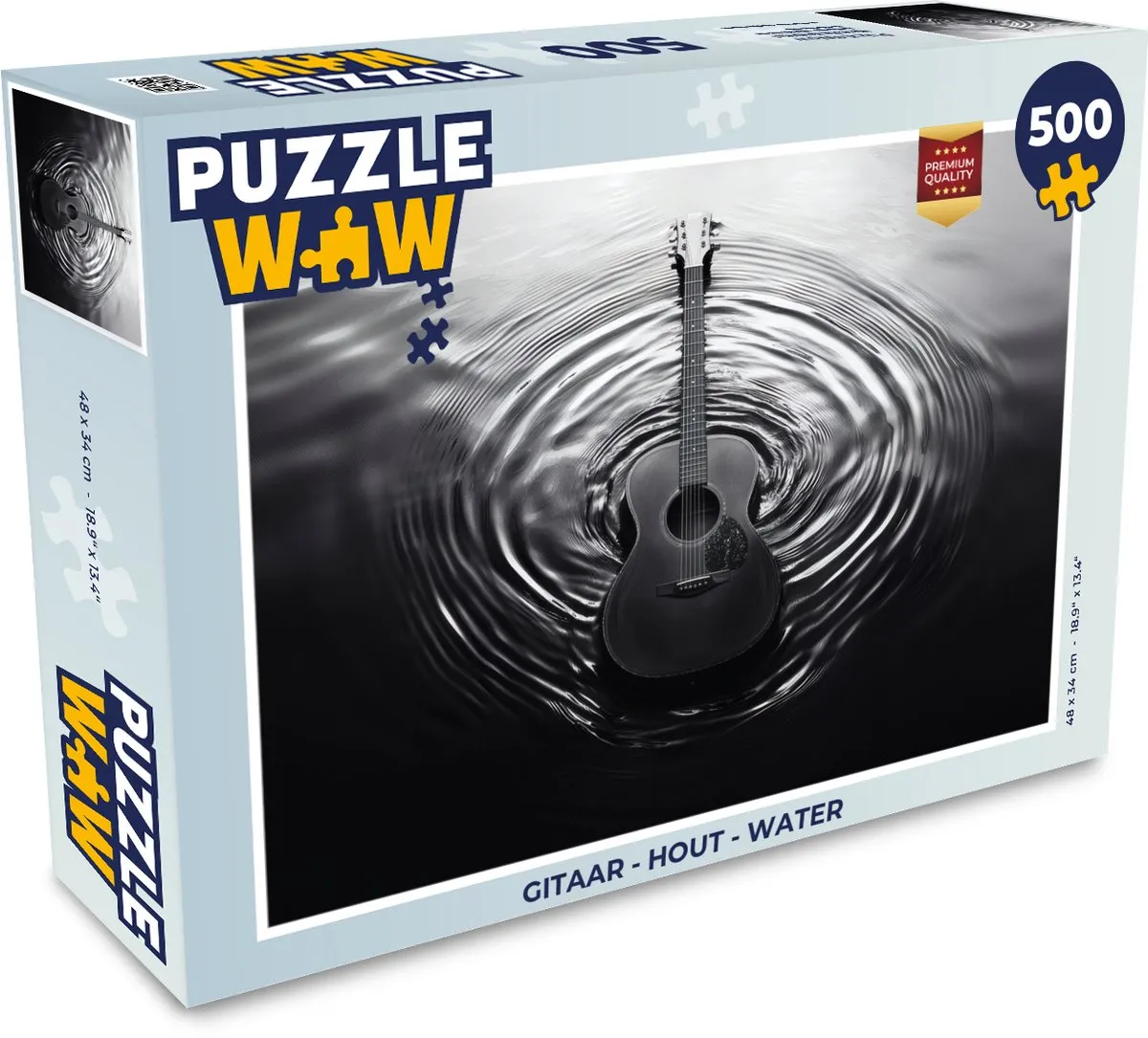 PuzzleWow Gitaar Water Legpuzzel 500 Stuks