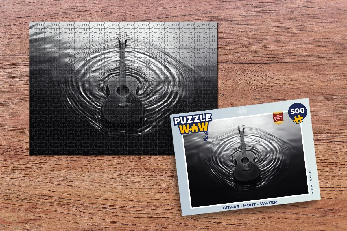 PuzzleWow Gitaar Water Legpuzzel 500 Stuks - MPN 8721374603018