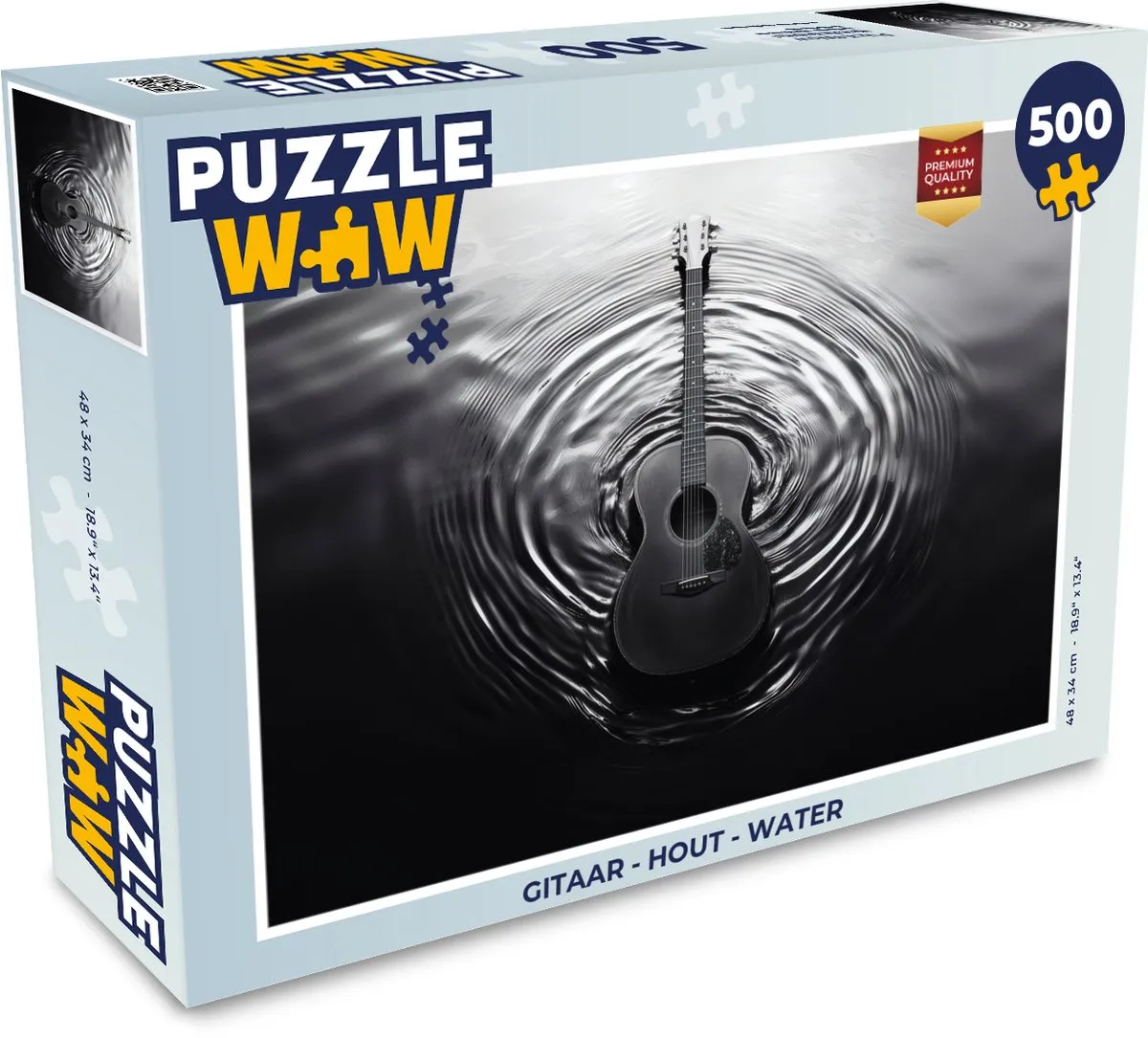 PuzzleWow Gitaar Water Legpuzzel 500 Stuks - MPN 8721374603018