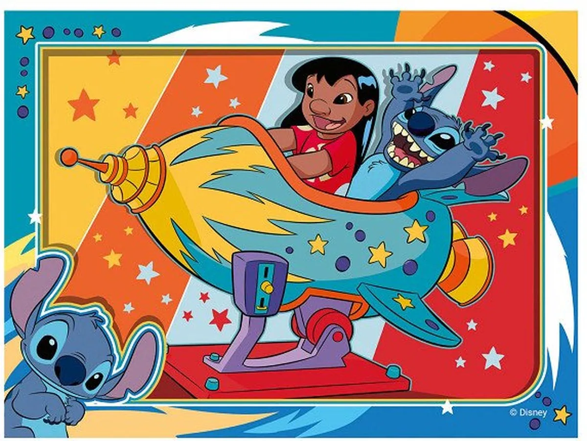 Ravensburger Disney Stitch 4in1box Puzzels - 72 Stuks - Multicolour