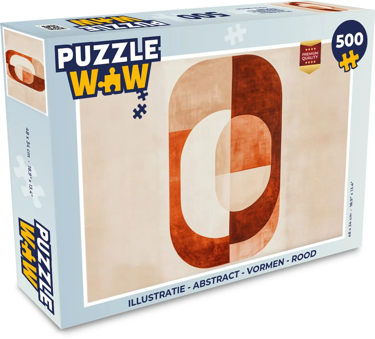 PuzzleWow Abstract Vormen Legpuzzel 500 Stuks
