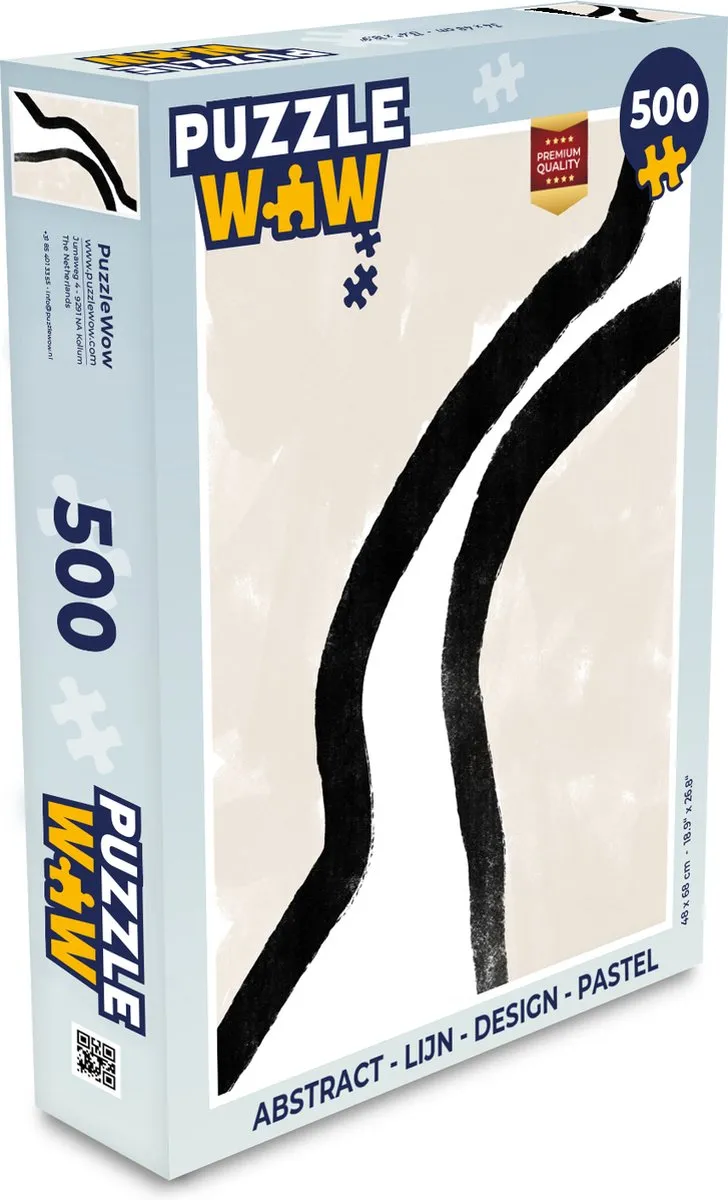 PuzzleWow Abstract Legpuzzel 500 Stuks - Multicolor
