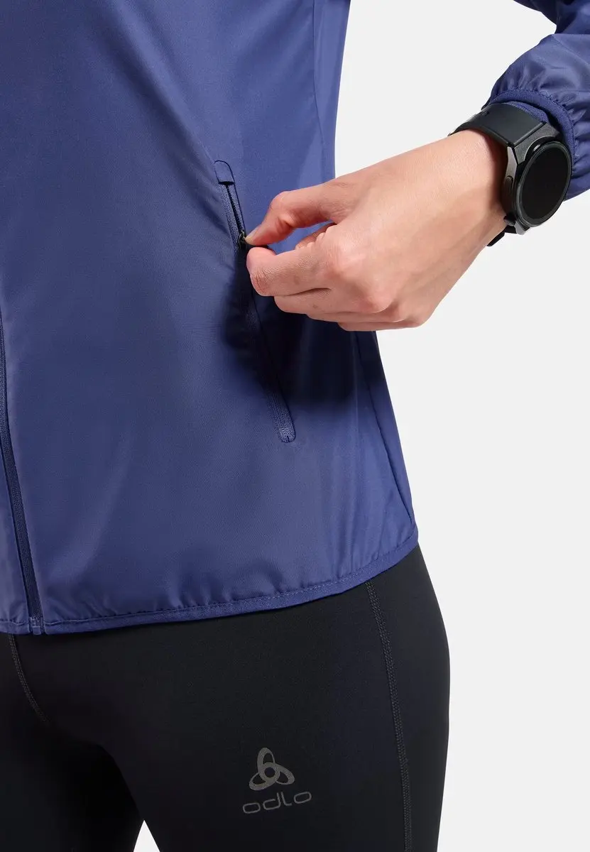 ODLO Essential Light Sportjas Vrouwen L - Blauw - afbeelding 6 van 6