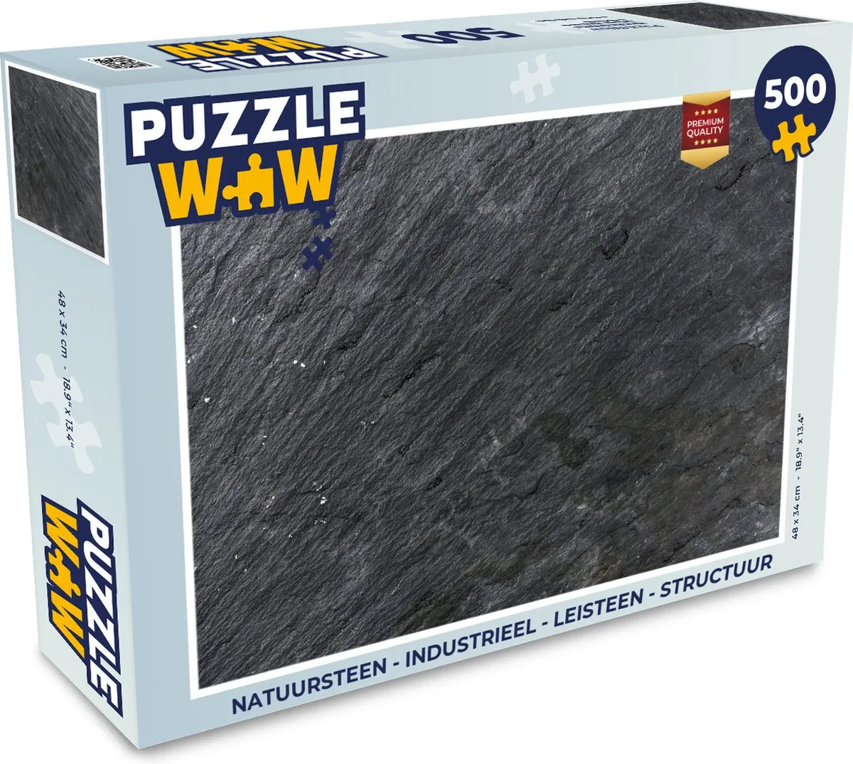 PuzzleWow Natuursteen Leisteen Puzzel 500 Stuks