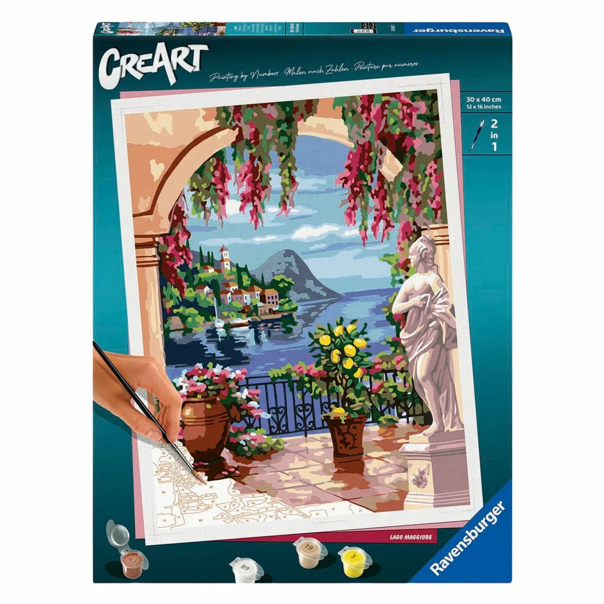 Ravensburger CreArt Schilderen op Nummer Lago Maggiore - Multicolor