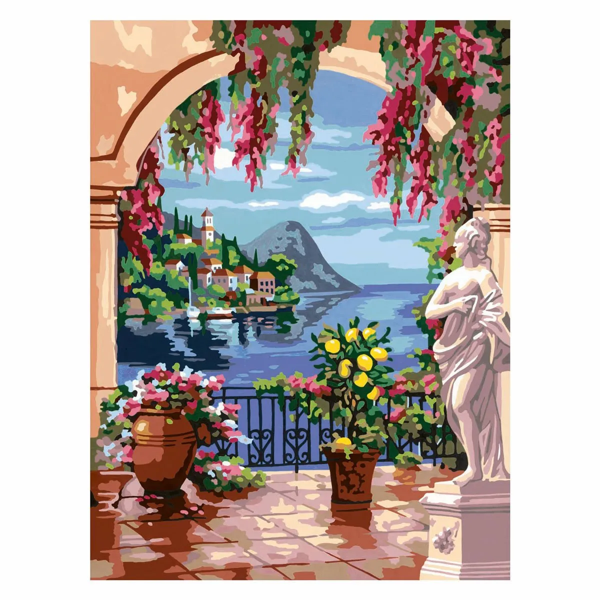 Ravensburger CreArt Schilderen op Nummer Lago Maggiore - Multicolor