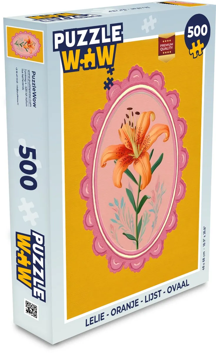 PuzzleWow Lelie Puzzel 500 Stuks