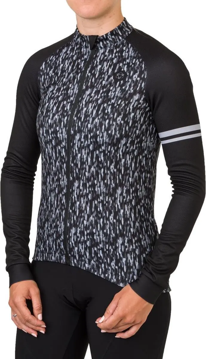 AGU Melange Fietsshirt Essential Lange Mouwen - Zwart M - afbeelding 5 van 6