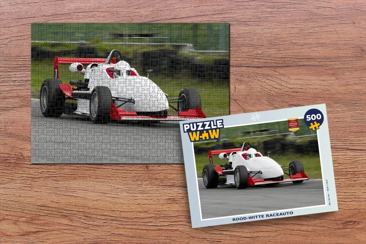 PuzzleWow Raceauto Legpuzzel 500 Stuks