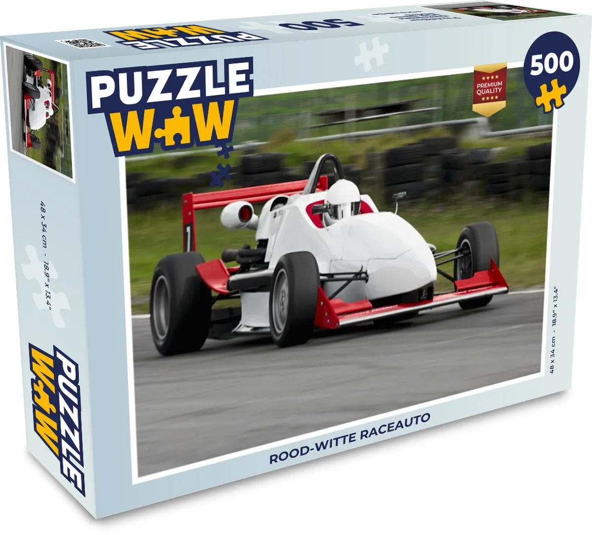 PuzzleWow Raceauto Legpuzzel 500 Stuks - Multicolor