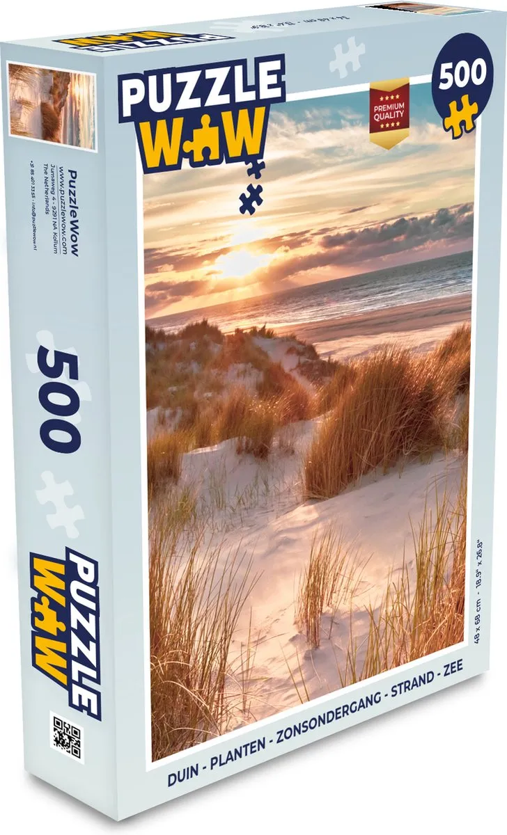PuzzleWow Duin Legpuzzel 500 Stuks - Multicolor