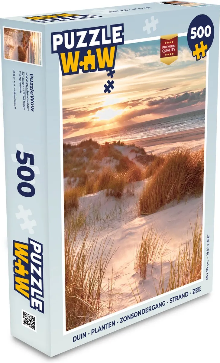PuzzleWow Duin Legpuzzel 500 Stuks - Multicolor