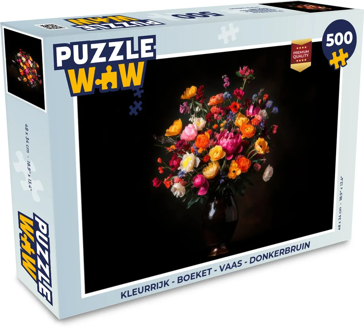 PuzzleWow Kleurrijk Boeket Legpuzzel 500 Stuks - MPN 8721179511846
