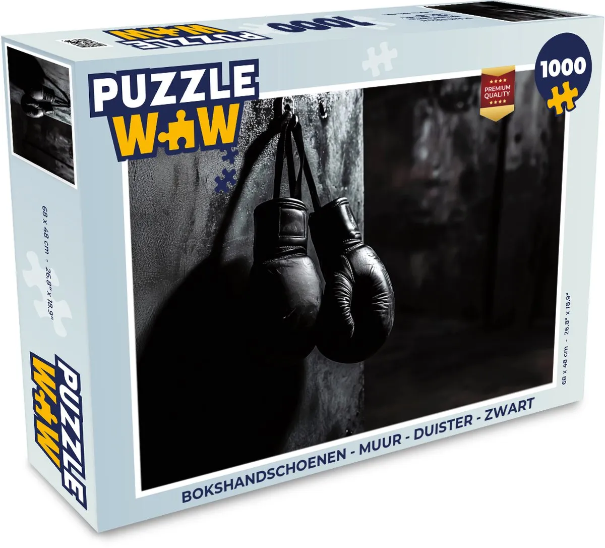 PuzzleWow Bokshandschoenen Muur Legpuzzel 1000 Stuks