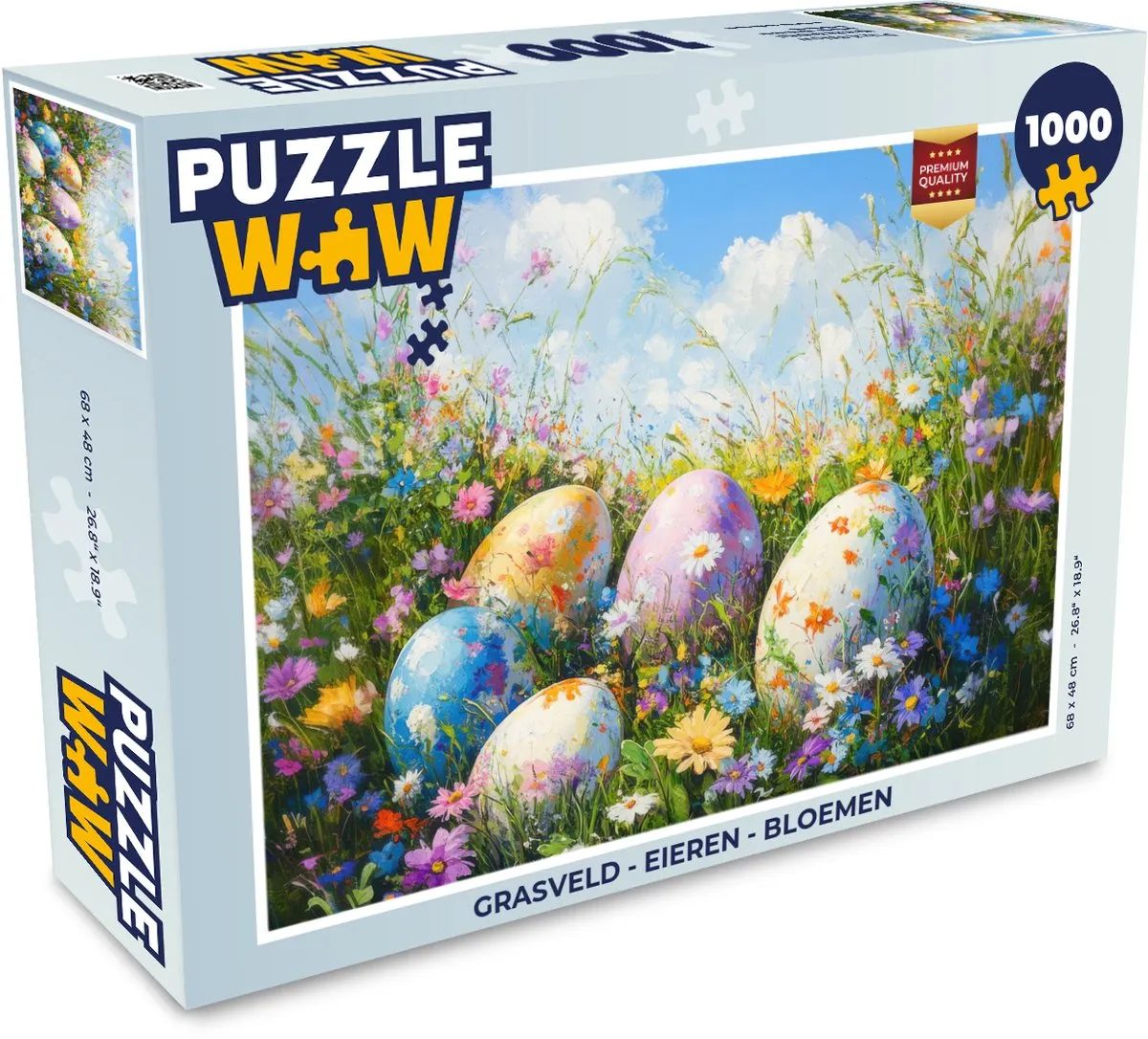 PuzzleWow Legpuzzel Grasveld 1000 Stuks