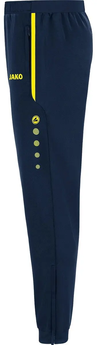 JAKO Allround Polyesterbroek Kinderen 116 - Fluogeel/Marine