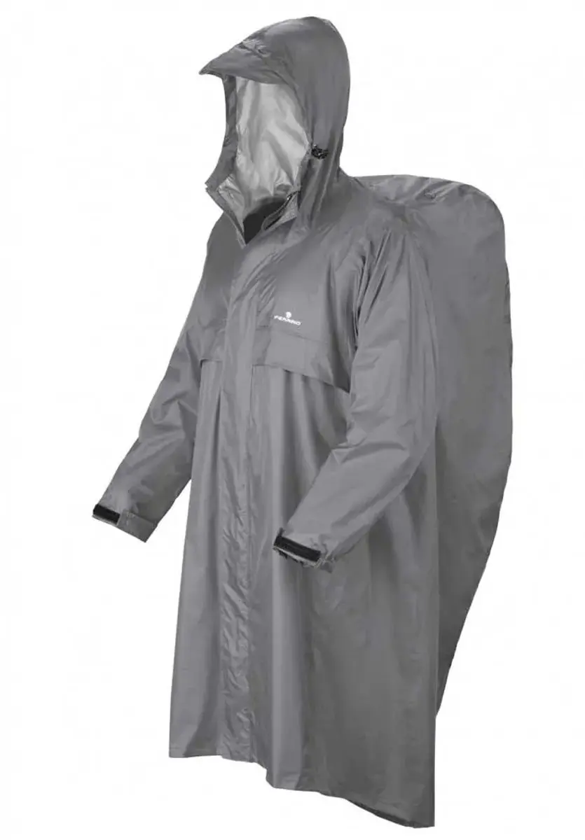 Ferrino Trekker Ripstop Poncho - Grijs L/XL - afbeelding 3 van 3
