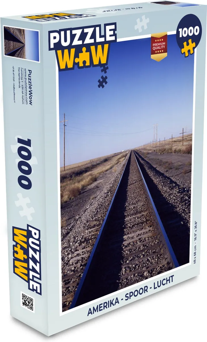 PuzzleWow Amerika Spoor Lucht Legpuzzel 1000 Stuks