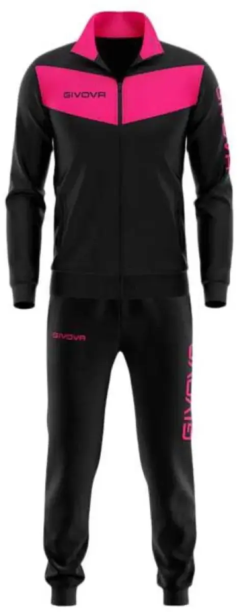 Givova Visa Fluo Trainingspak - Zwart/Rosa L - afbeelding 2 van 2