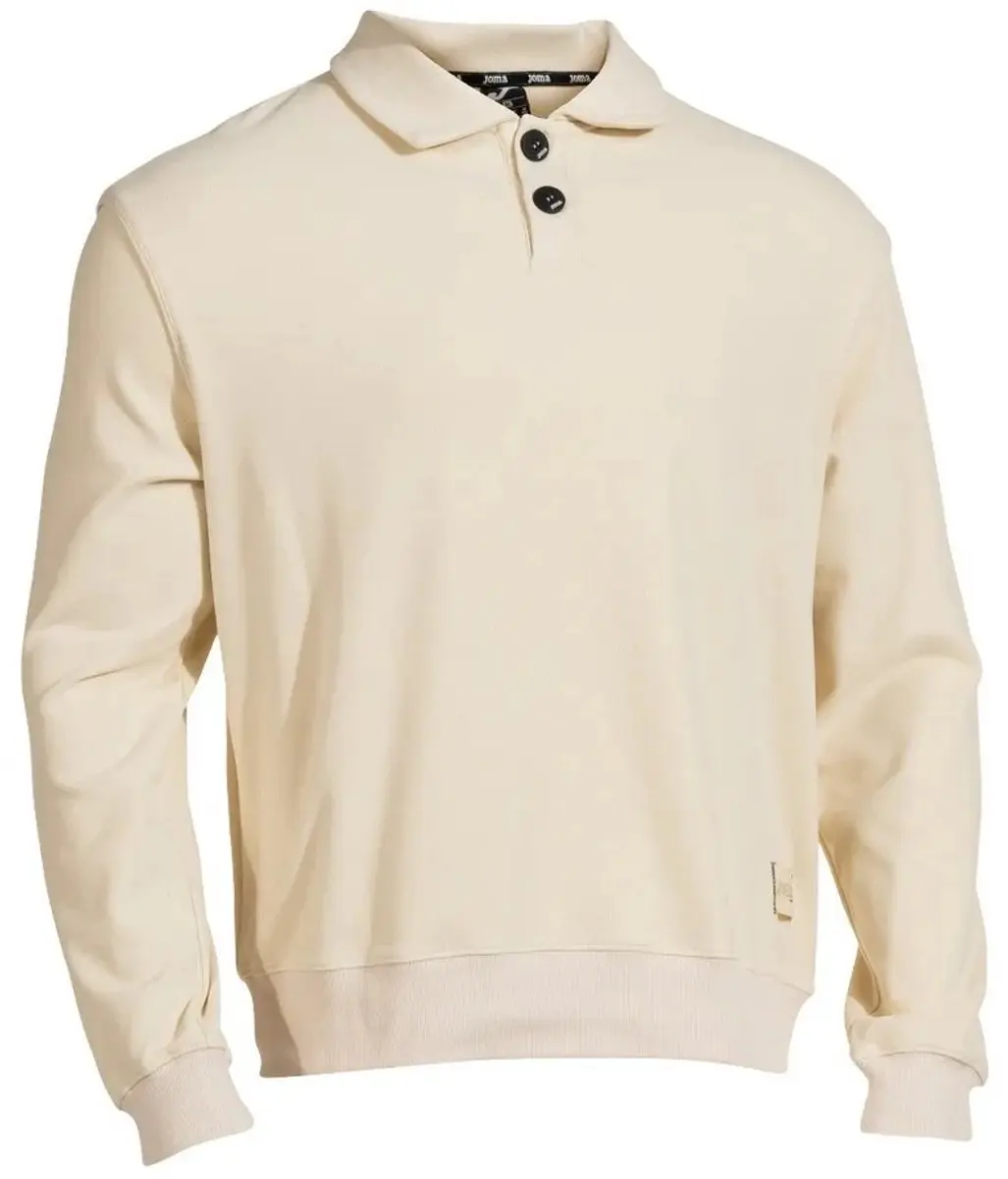 Joma 700124 Lange Mouw Poloshirt Beige L