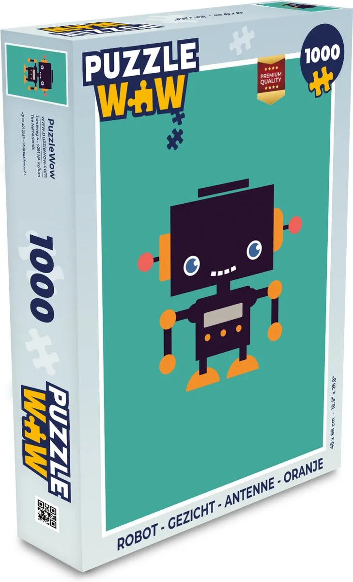 PuzzleWow Robot Gezicht 1000 Stuks - MPN 7450154577300 - Multicolor