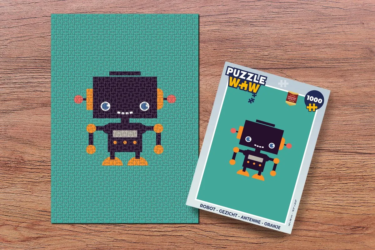 PuzzleWow Robot Gezicht 1000 Stuks - MPN 7450154577300 - Multicolor