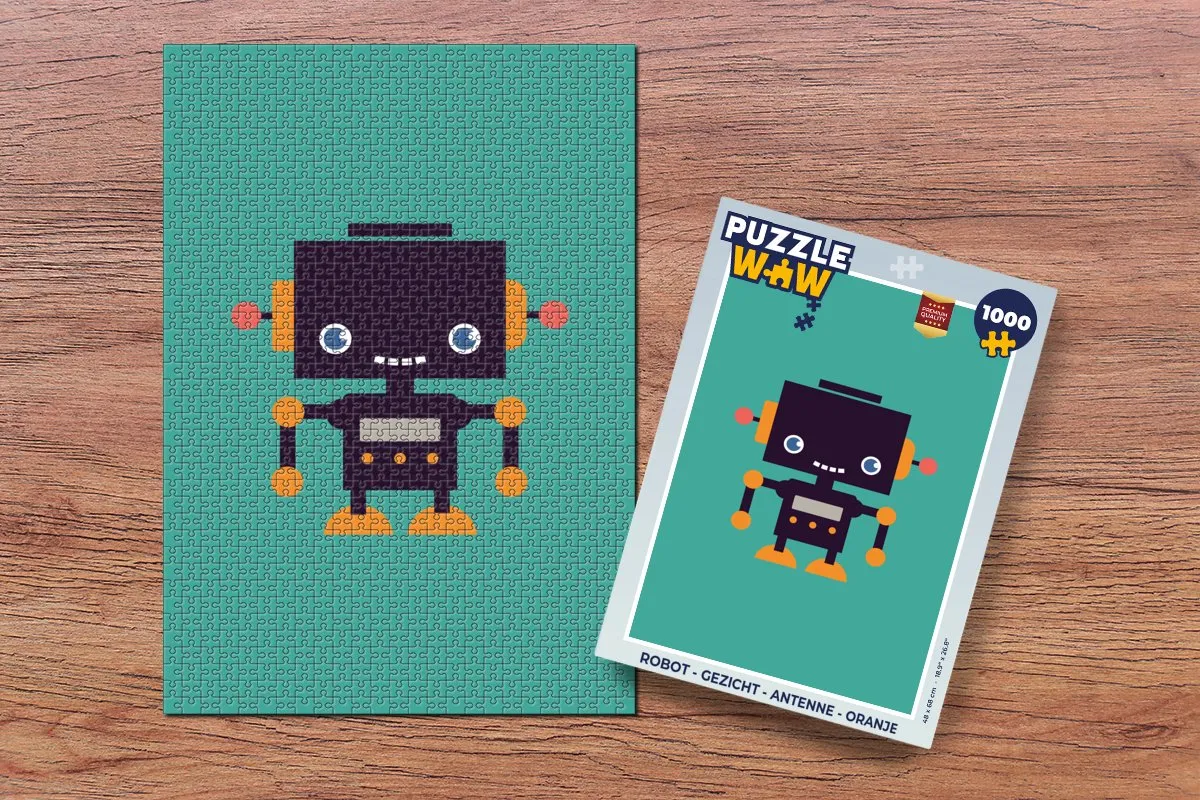 PuzzleWow Robot Gezicht 1000 Stuks - MPN 7450154577300 - Multicolor