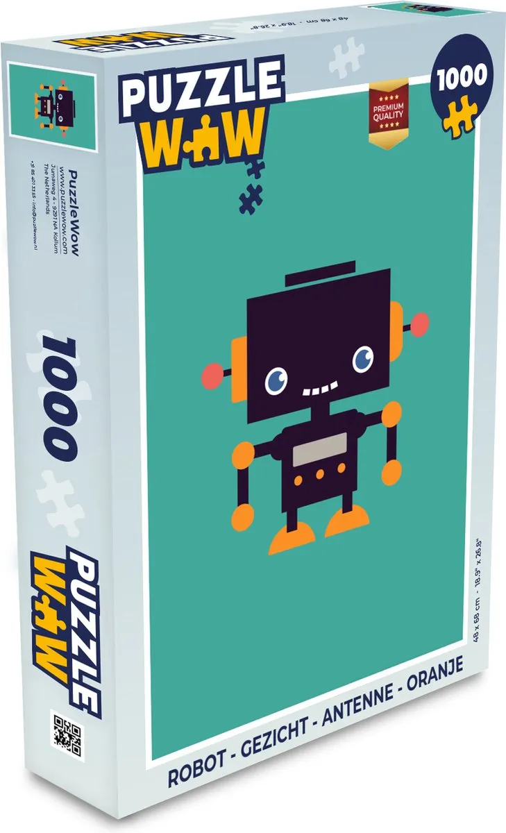 PuzzleWow Robot Gezicht 1000 Stuks