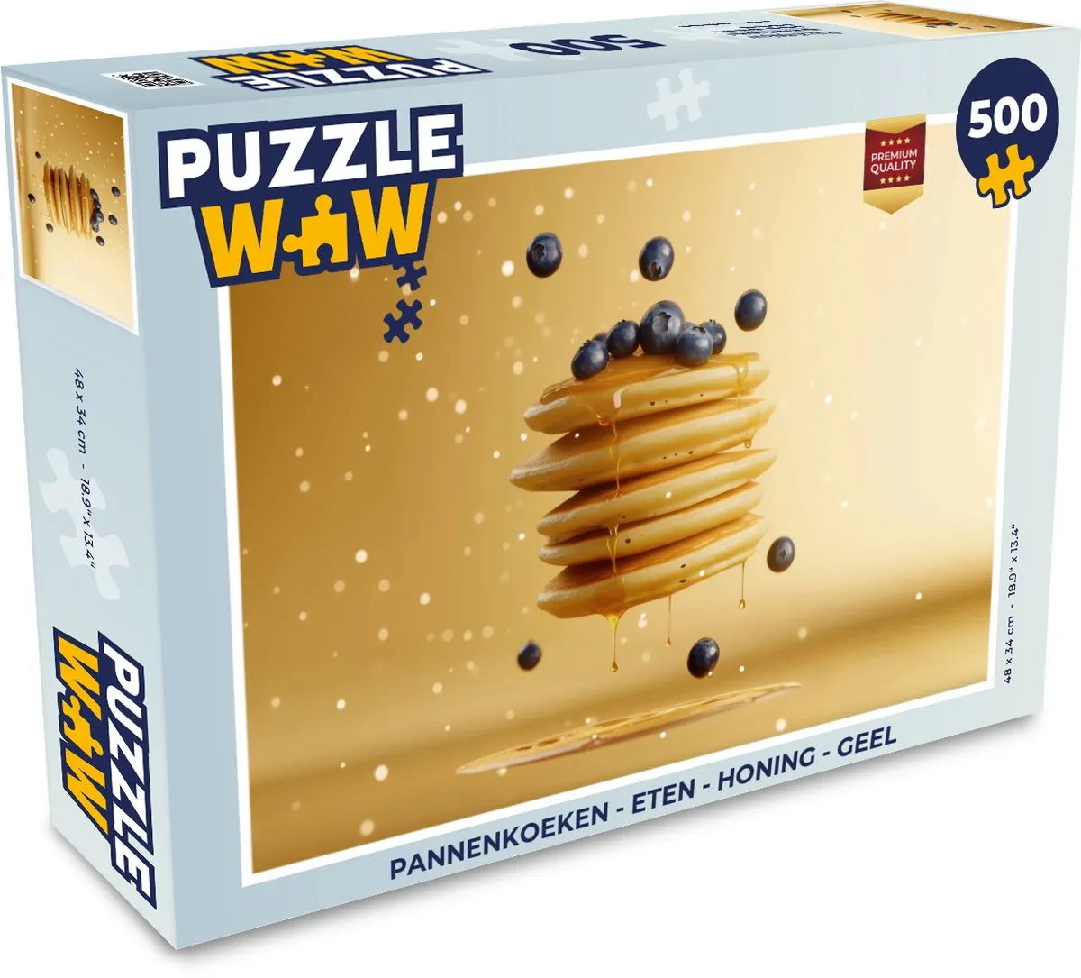 PuzzleWow Pannenkoeken Legpuzzel 500 Stuks