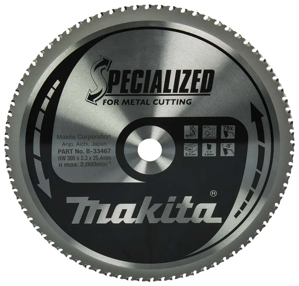 Makita B-33467 metalen afkortzaagblad 305 mm