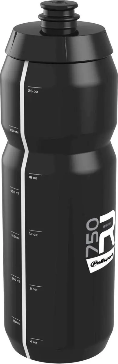 Polisport Bidon R750 750ml - Zwart - afbeelding 2 van 2