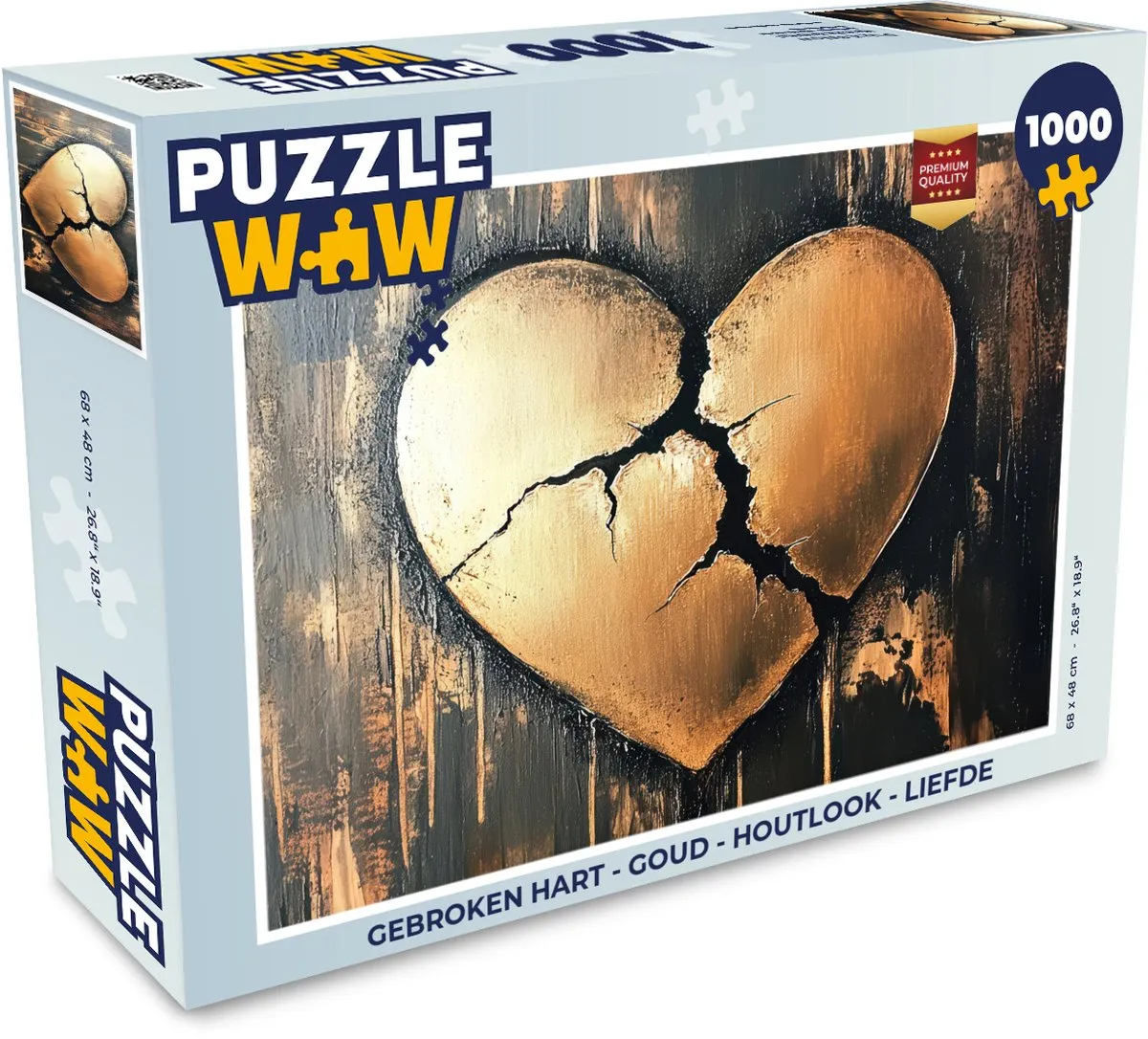 PuzzleWow Gebroken Hart Legpuzzel 1000 Stuks