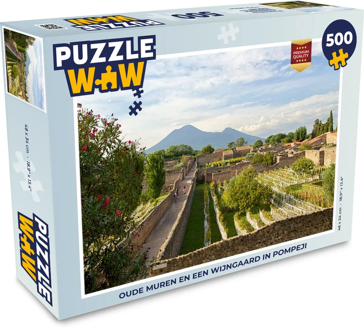 PuzzleWow Pompeji Legpuzzel 500 Stuks