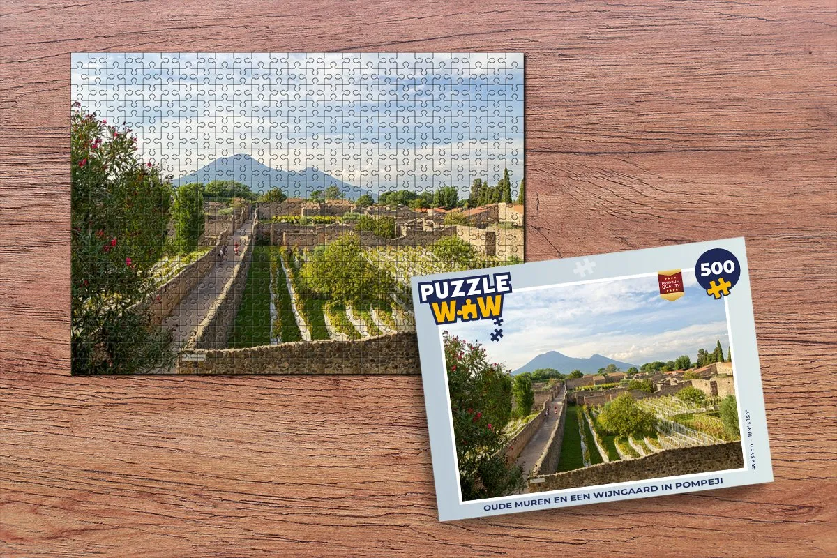 PuzzleWow Pompeji Legpuzzel 500 Stuks - Multicolor
