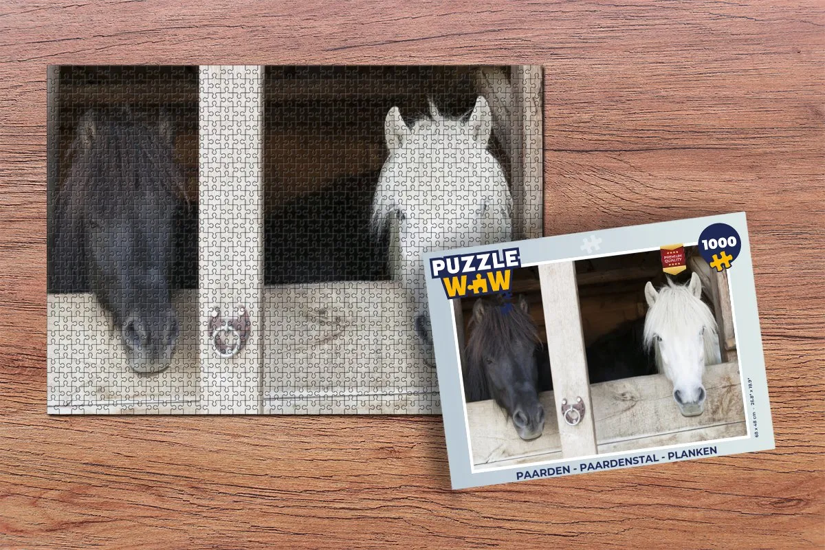 PuzzleWow Paarden Puzzel 1000 Stuks - Multicolor