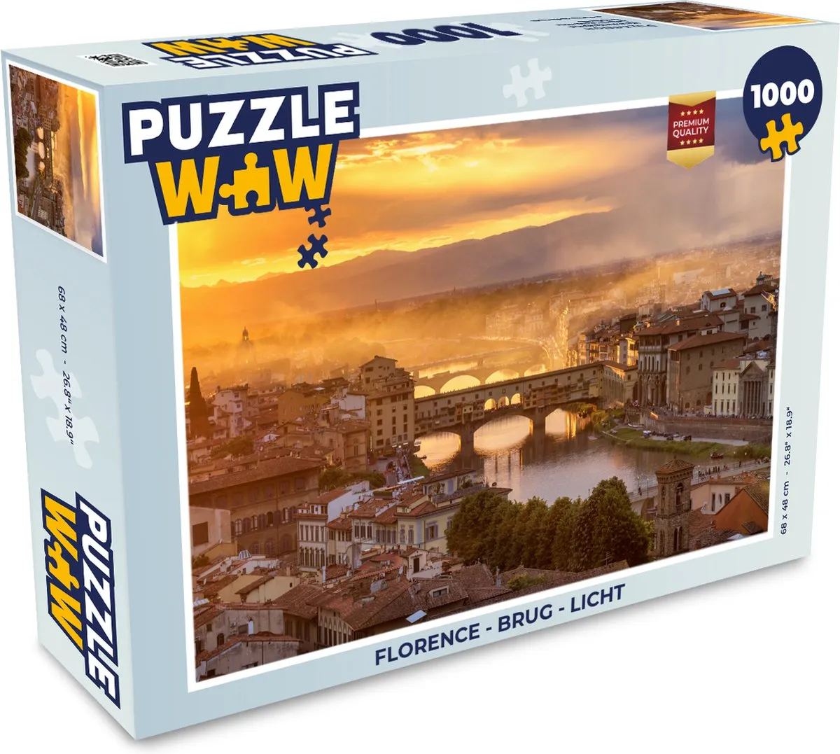 PuzzleWow Florence Legpuzzel 1000 Stuks