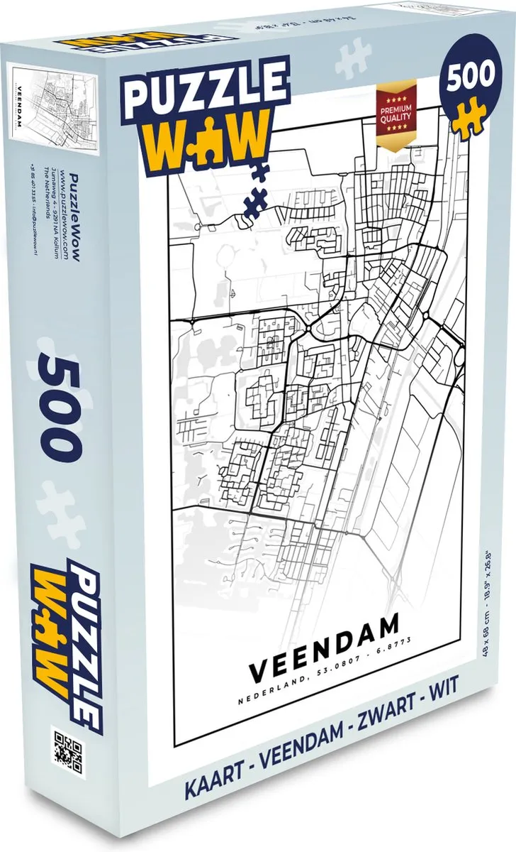 PuzzleWow Veendam Legpuzzel 500 Stuks