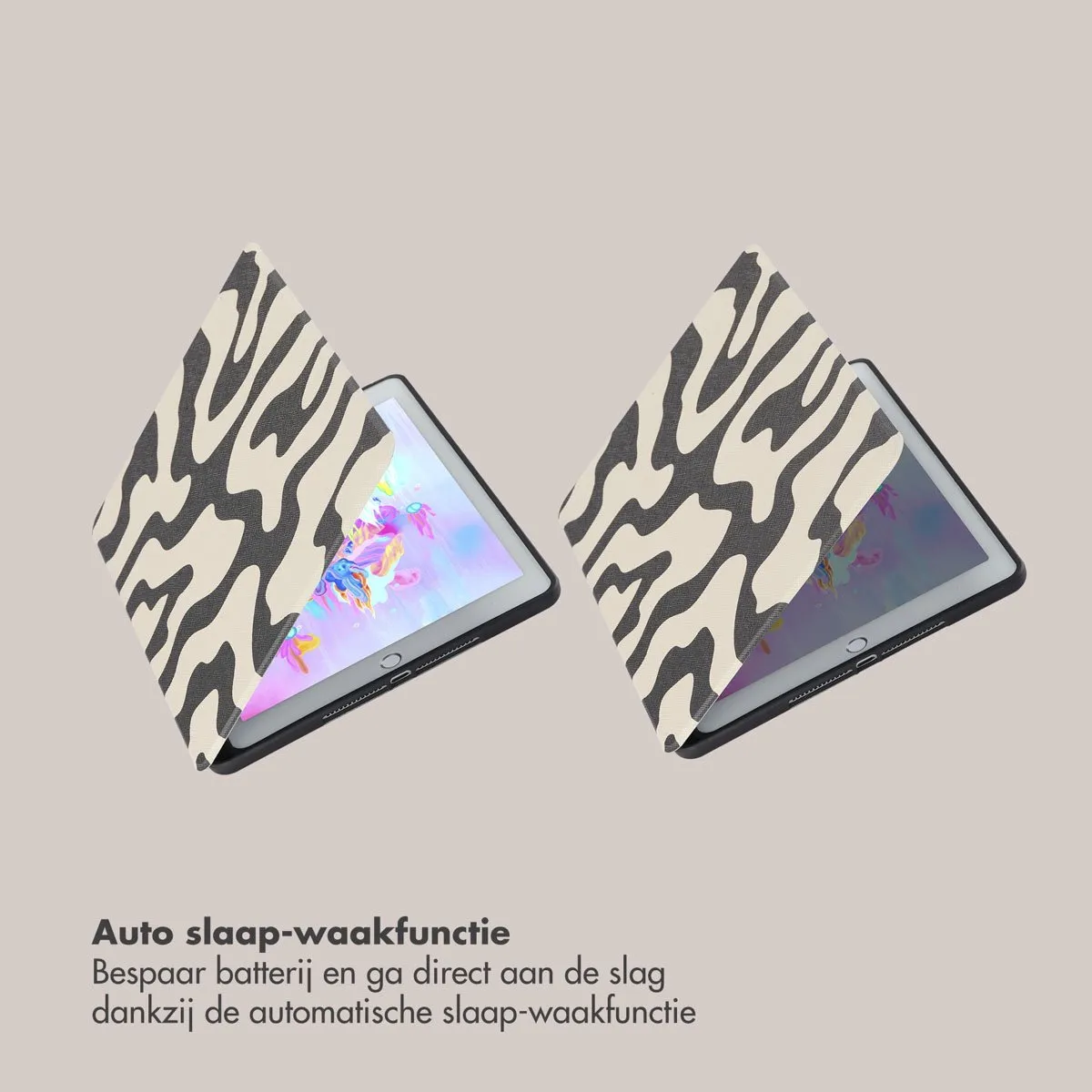 Selencia SH00084565 Tablethoes - Apple iPad 5/6 9.7" - Art Wave Black