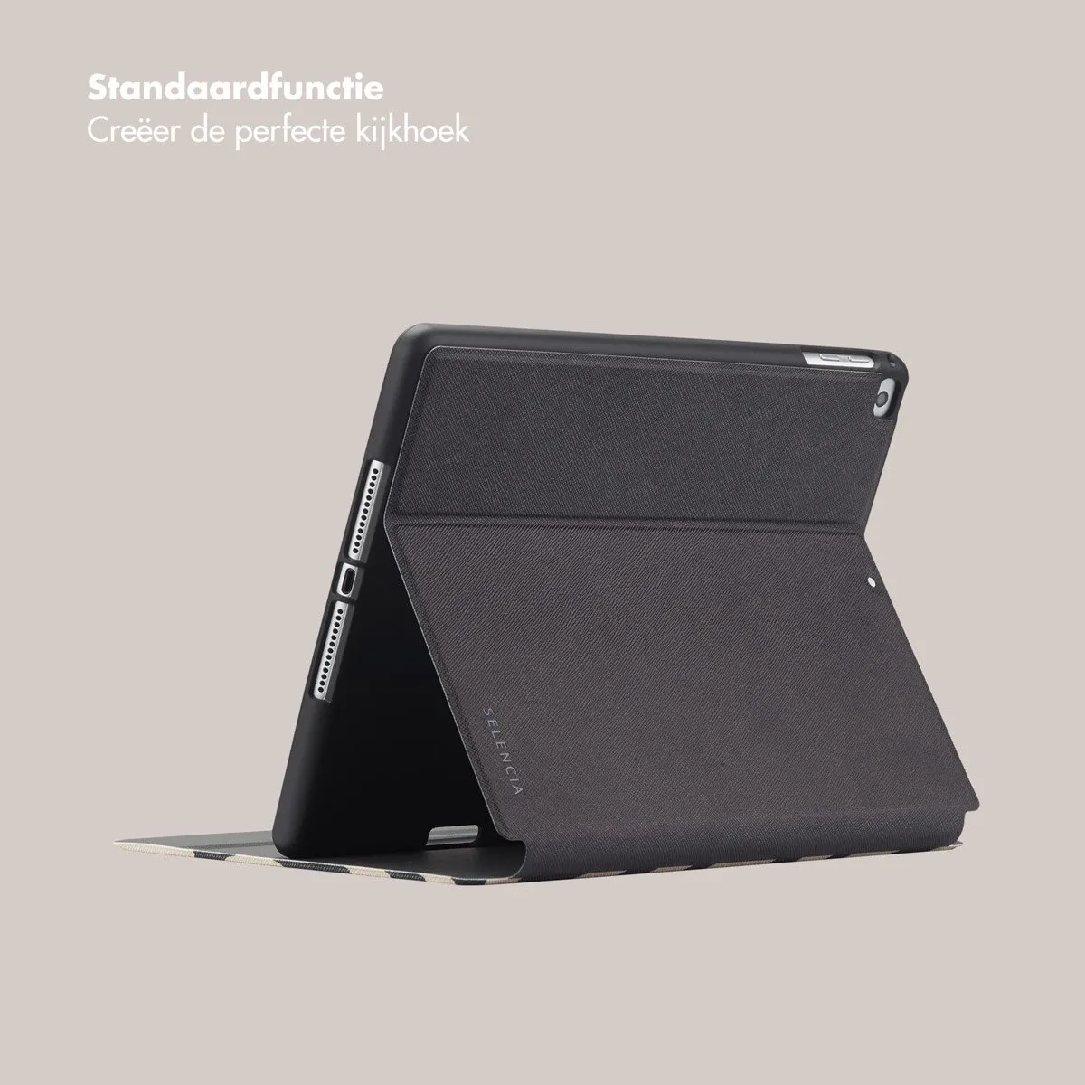Selencia SH00084565 Tablethoes - Apple iPad 5/6 9.7" - Art Wave Black