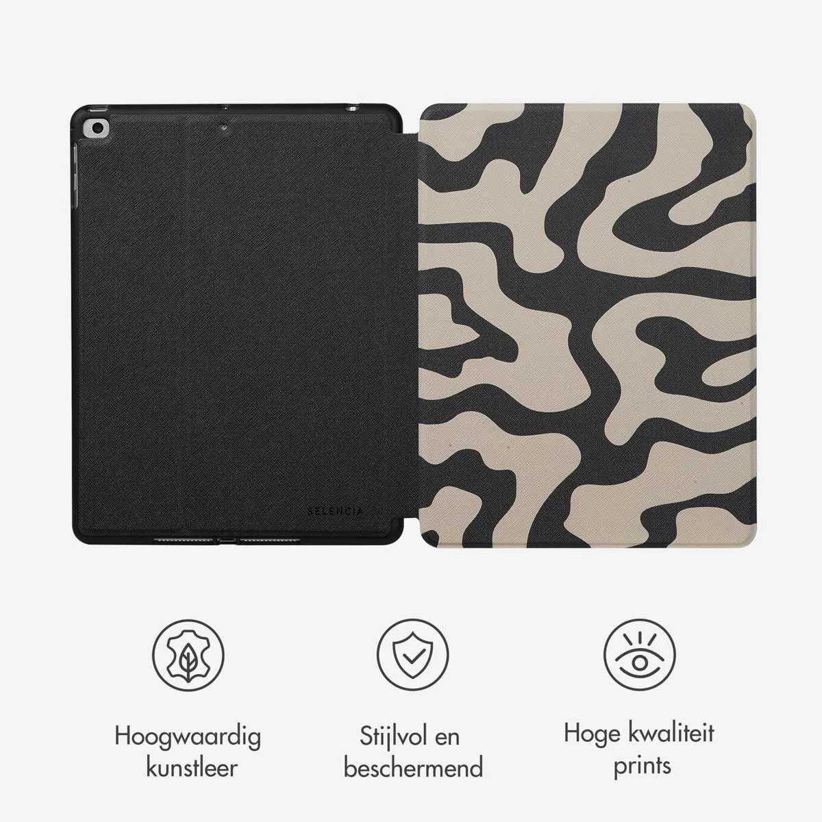Selencia SH00084565 Tablethoes - Apple iPad 5/6 9.7" - Art Wave Black