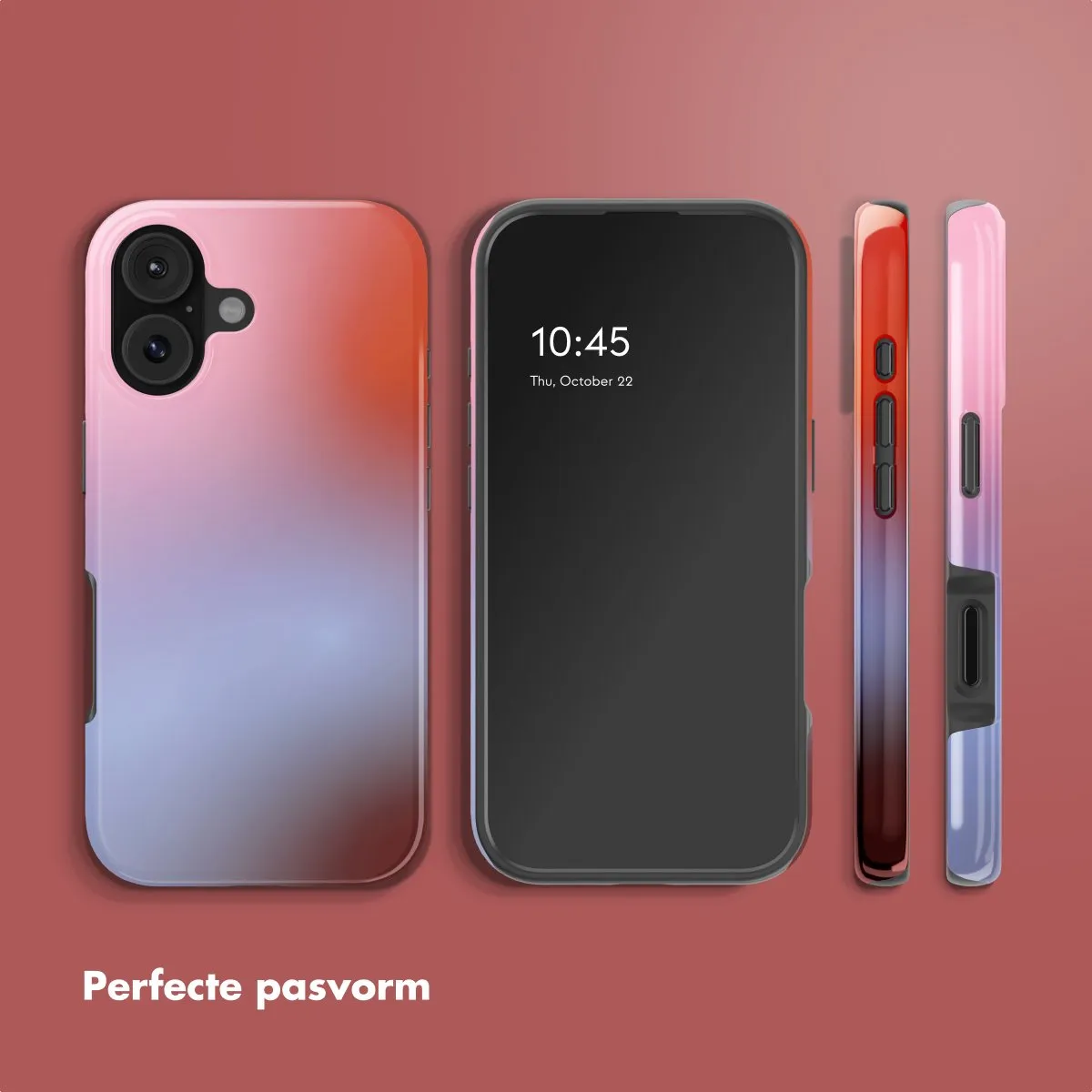 Selencia iPhone 17 Hoesje - Gradient Soft Blush - MagSafe