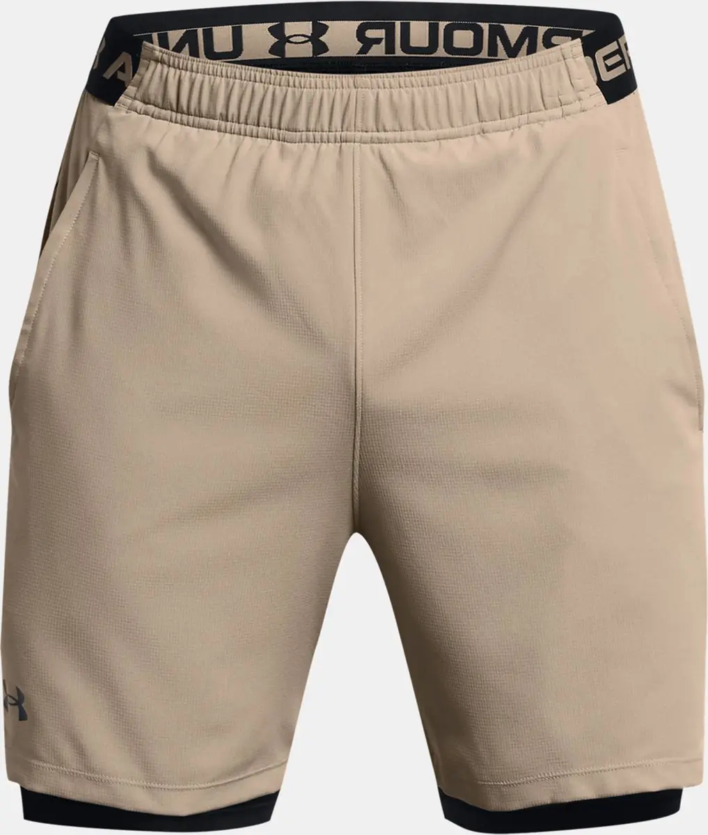 Under Armour UA Vanish Woven 2-in-1 Short XXL - Brown - afbeelding 6 van 6