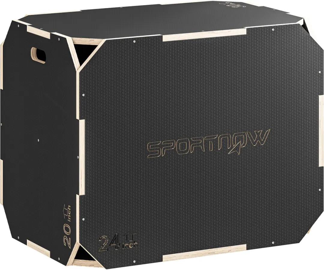 Sportnow Jumping Box-Meerlaags hout-76L x 61B x 51H cm-Zwart