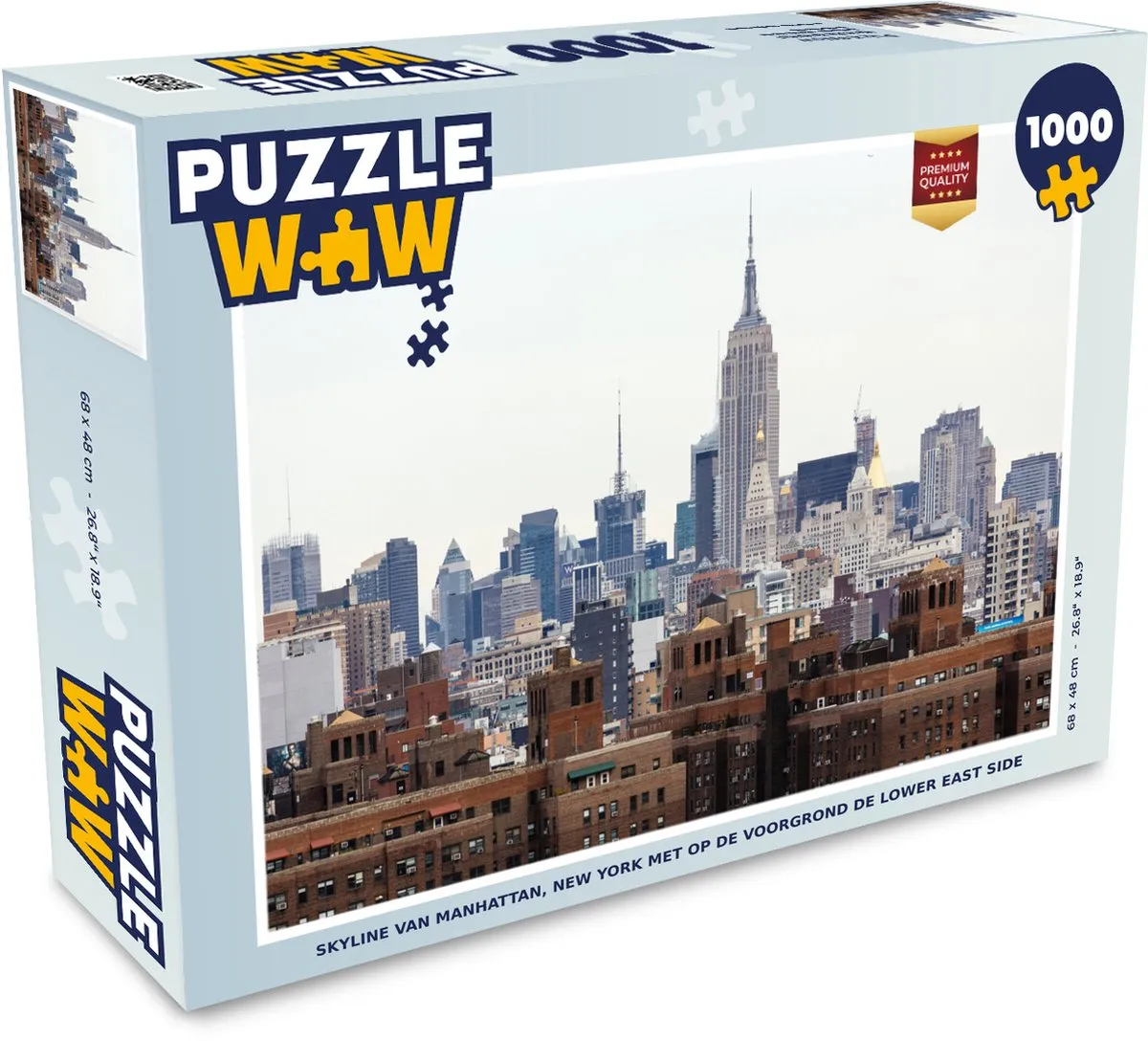PuzzleWow Skyline Manhattan Legpuzzel 1000 Stuks