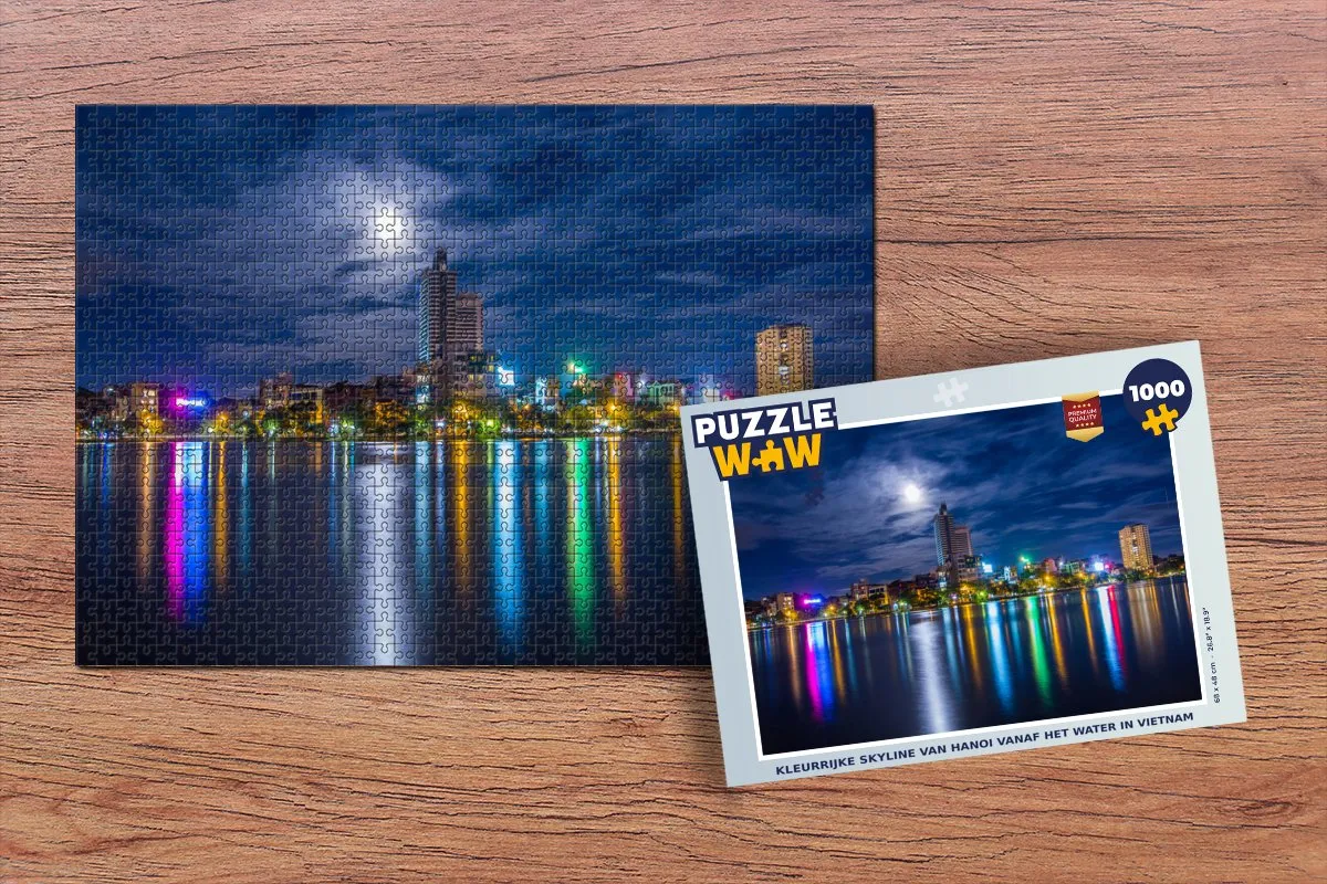 PuzzleWow Hanoi Skyline Legpuzzel 1000 Stuks