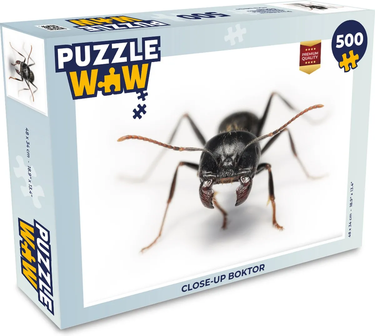 PuzzleWow Close-up Boktor Legpuzzel 500 Stuks