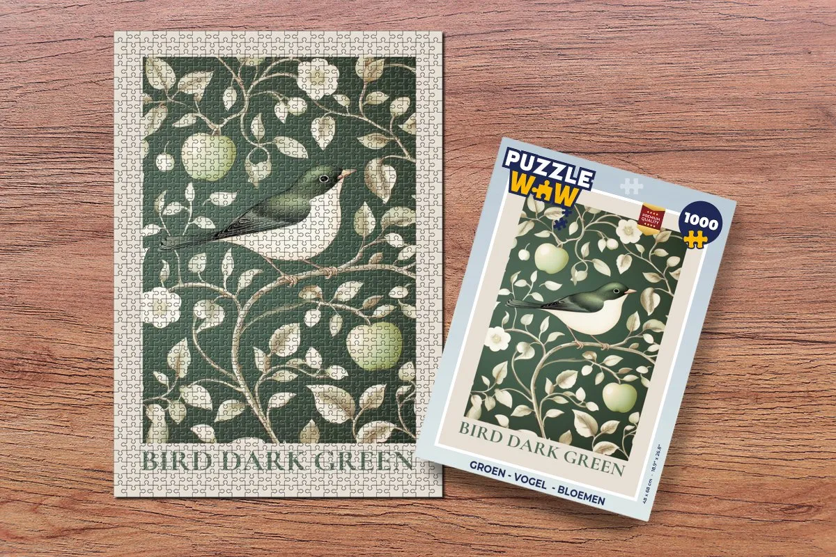 PuzzleWow Vogel in Groen Legpuzzel 1000 Stuks