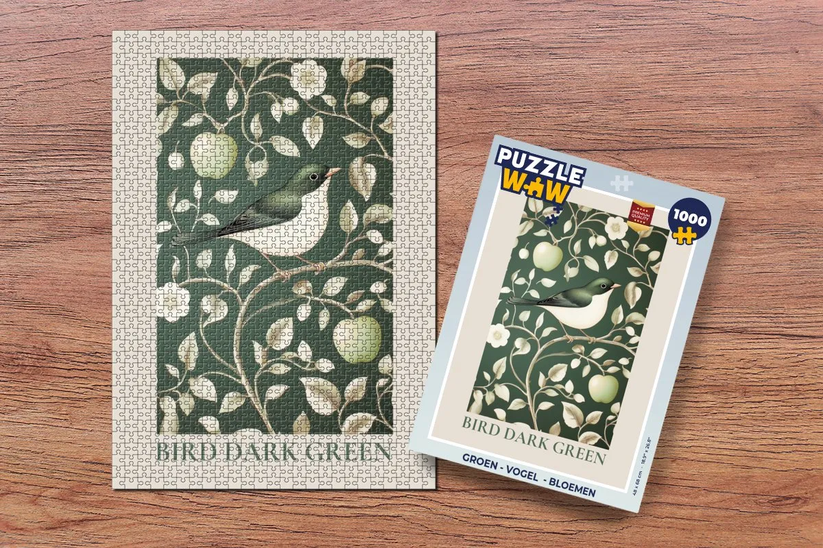 PuzzleWow Vogel in Groen Legpuzzel 1000 Stuks