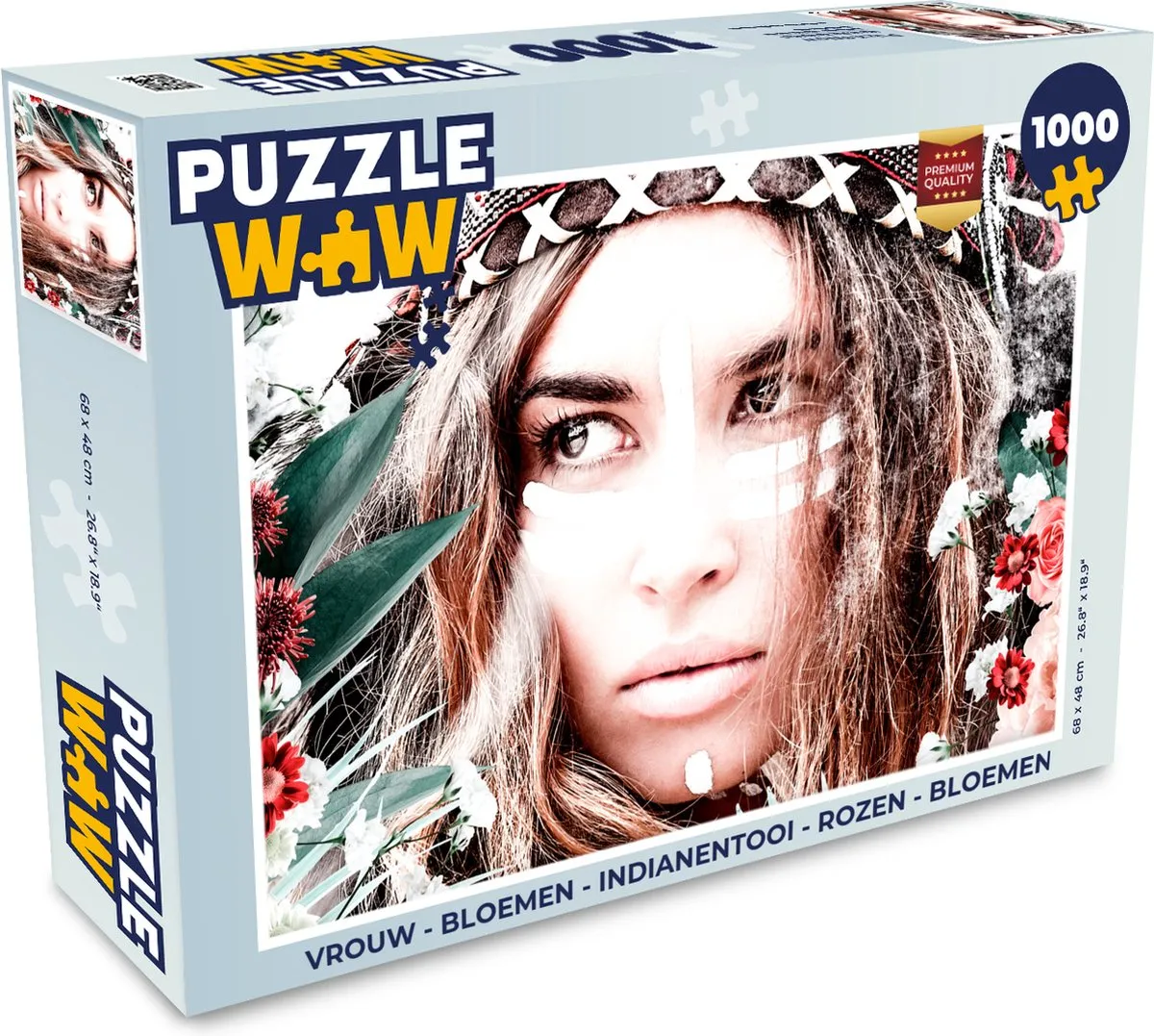 PuzzleWow Bloemen Legpuzzel 1000 Stuks - Multicolor
